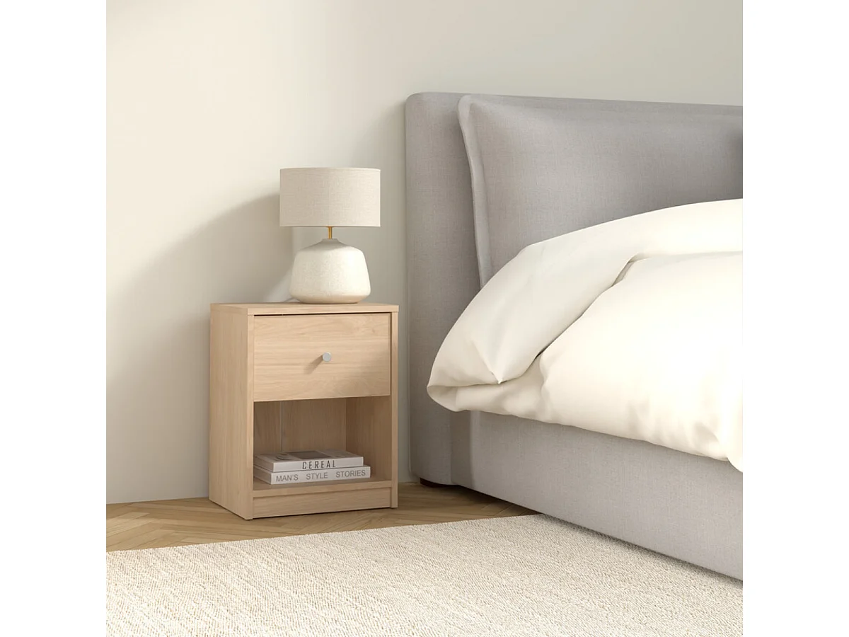 Table de chevet 1 tiroir et 1 niche L37,9 cm - LISE