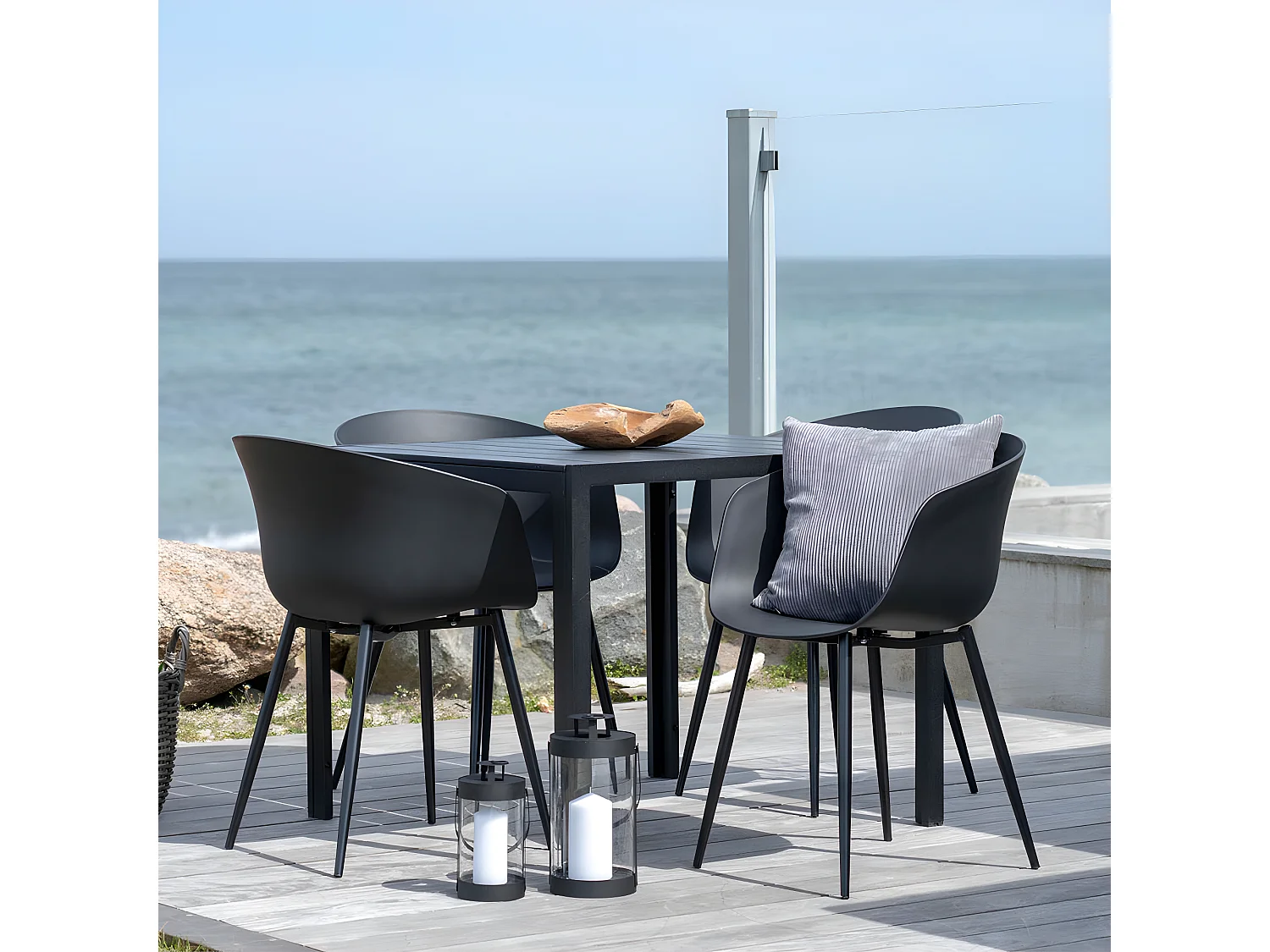 Rolino Gartenstuhl schwarz.