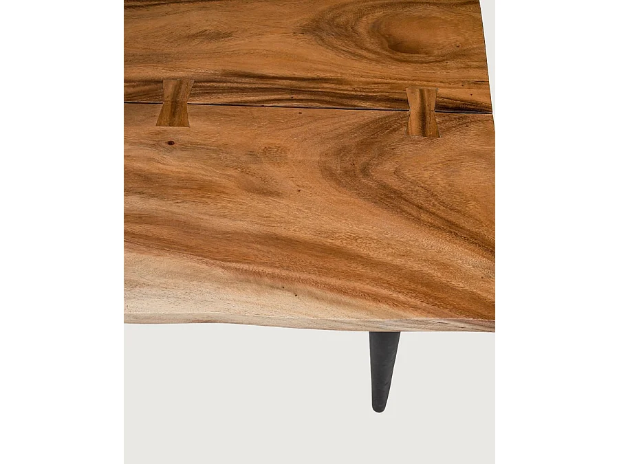 Kanpur - Table repas en suar massif L160 cm 6 pers.