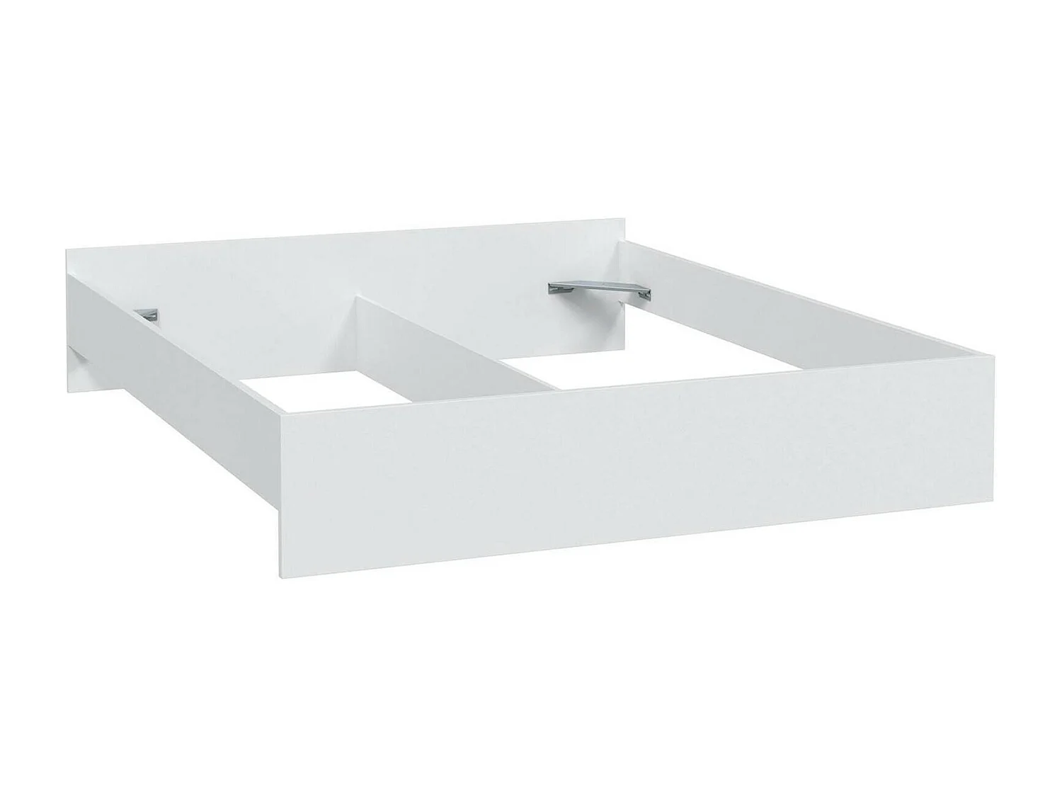 Dors tweepersoonsbed, 2-pers. bedframe, Slaapkamerstructuur geschikt voor matras 190x160, 166x196h40 cm, Wit