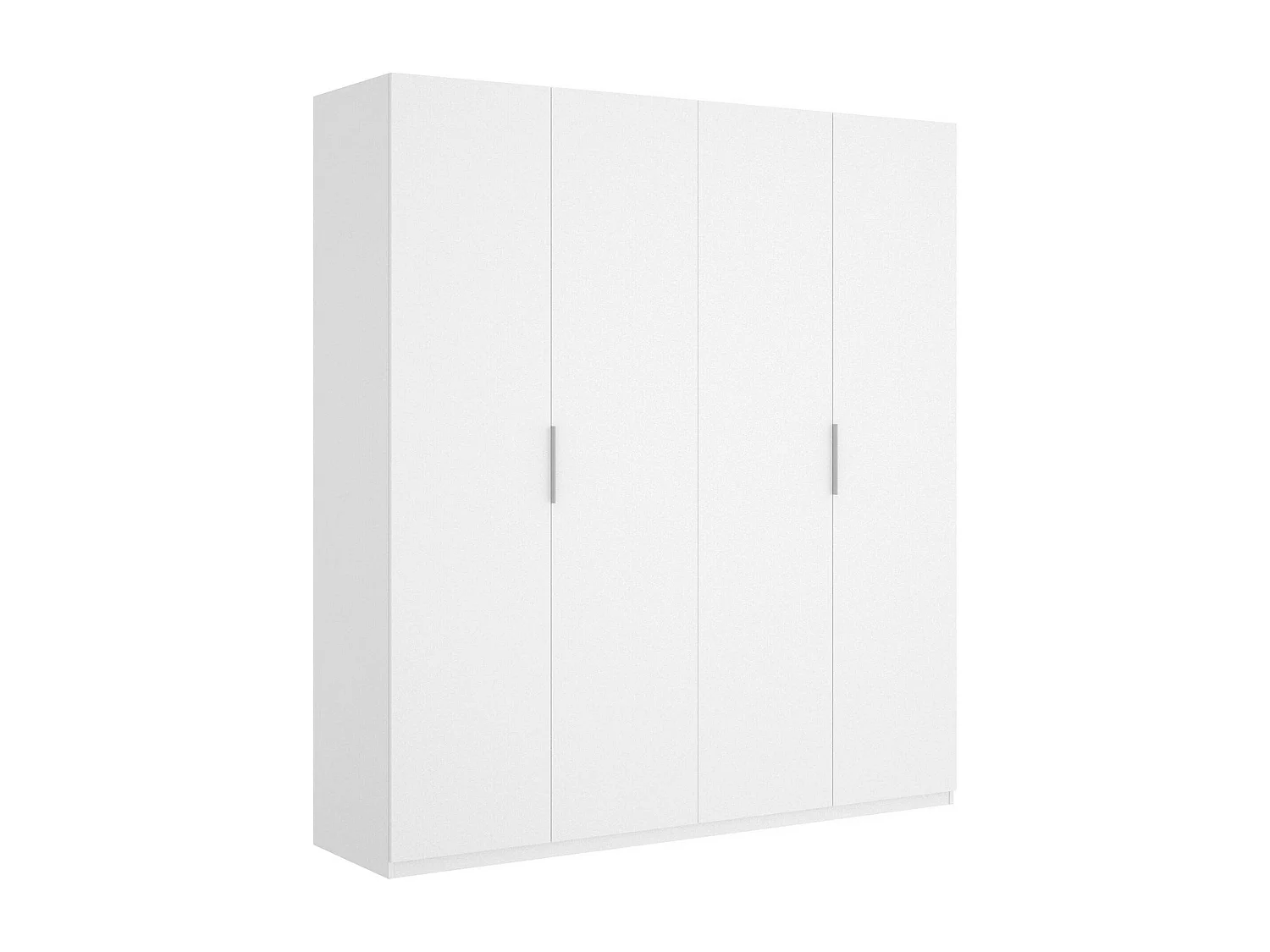 Dmora - Guardaroba grande Iuventas, 180x52h204 cm, Bianco lucido