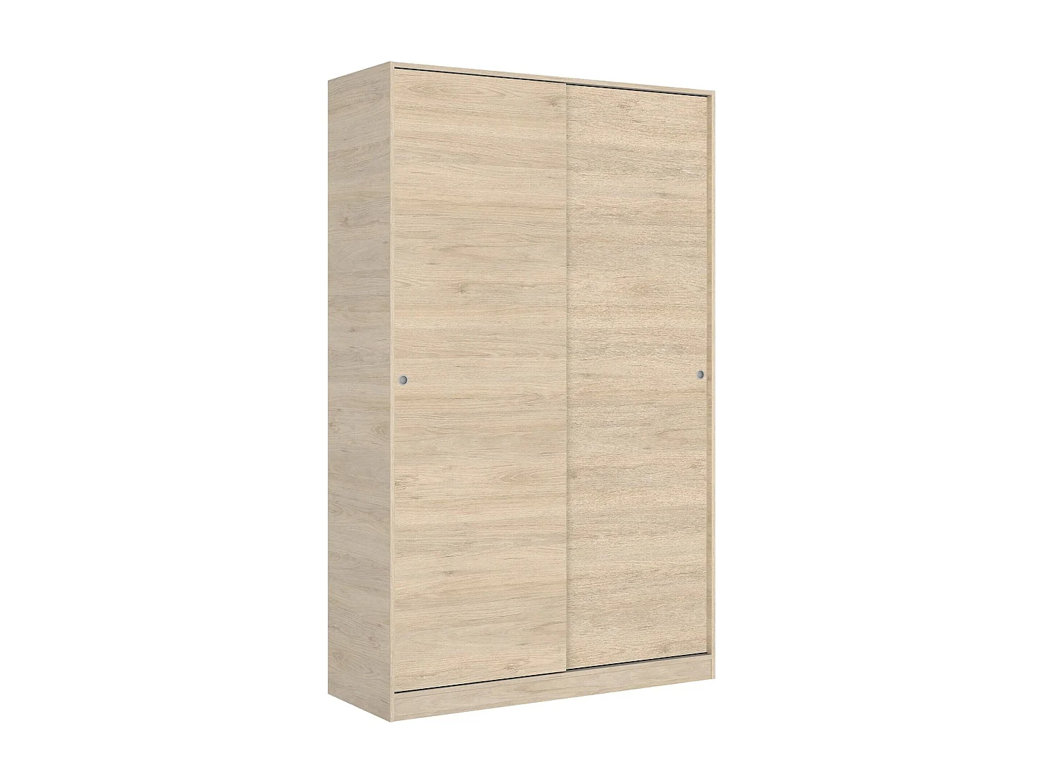 Armoire Dcapuan, Cintre pour chambre à coucher, Armoire avec 2 portes coulissantes, 120x50h204 cm, Chêne