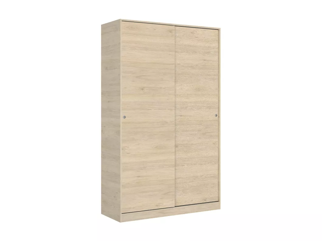 Kauf Unique Kleiderschrank Dcapuan, Garderobe für Schlafzimmer, Kleiderschrank mit 2 Schiebetüren, 120x50h204 cm, Eiche