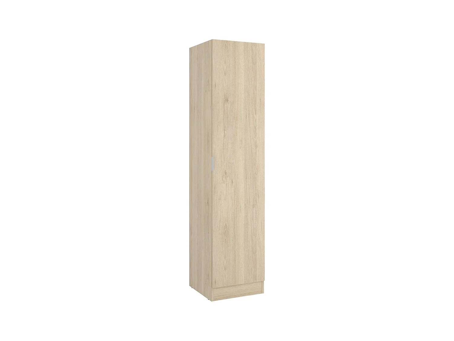Armoire Dbusat, Cintre pour chambre à coucher, Armoire avec 1 porte simple, 41x52h184 cm, Chêne