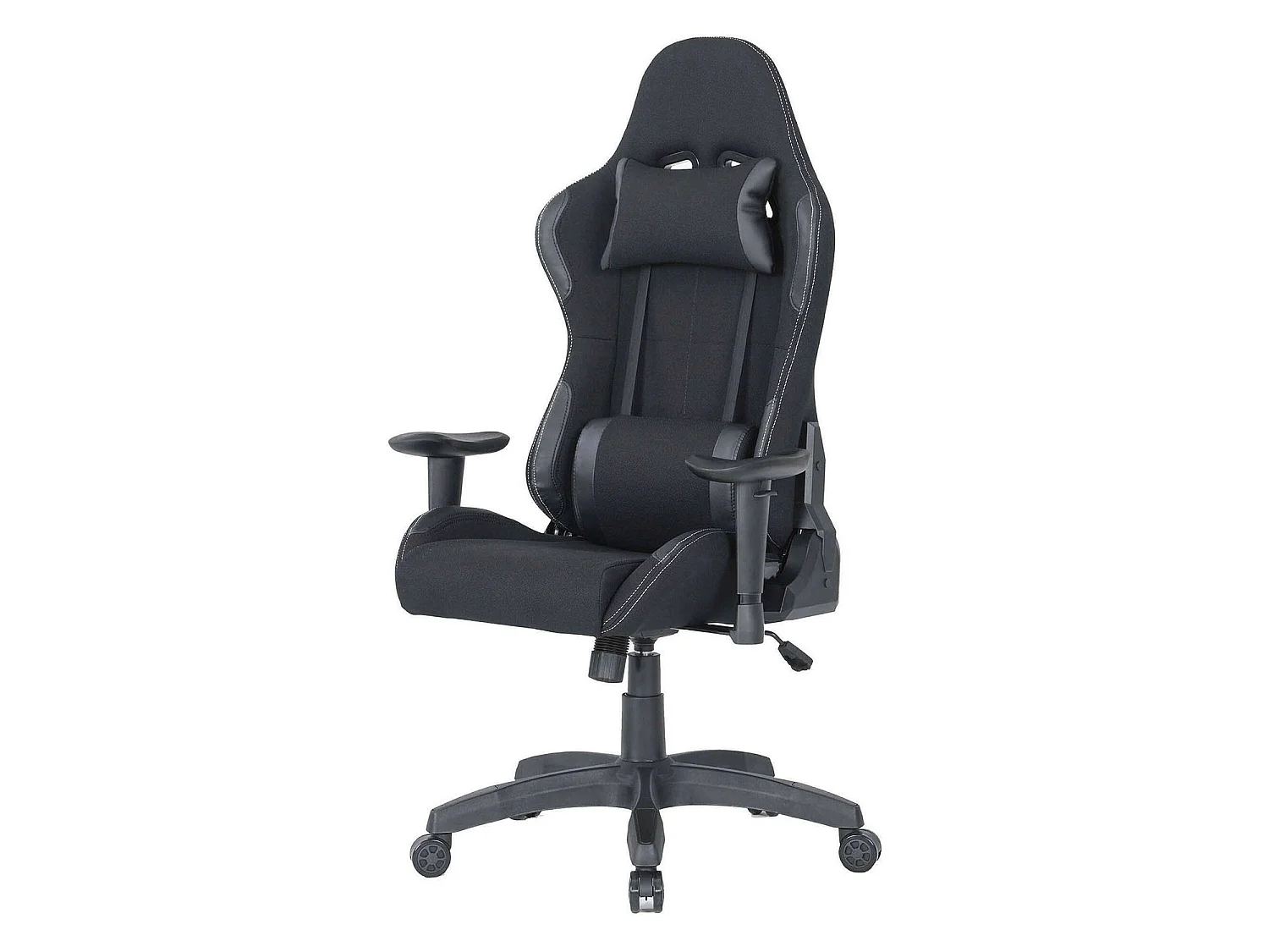 Gaming-Stühl Bundaberg, Gaming-Sessel für Erwachsene, Schreibtischstuhl, 57x72h124/134 cm, Schwarz