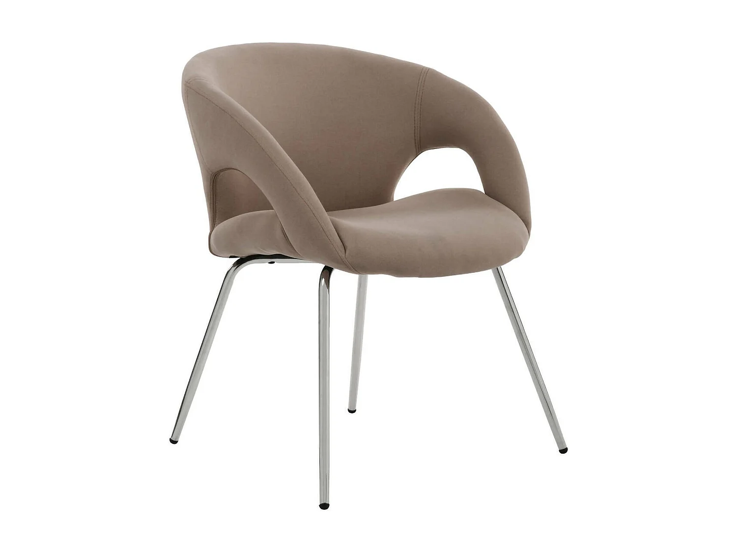 Dagudel bureaustoel, Wachtstoel met armleuningen voor kantoor, Ergonomische wachtstoel, 58x59h72 cm, Bruin