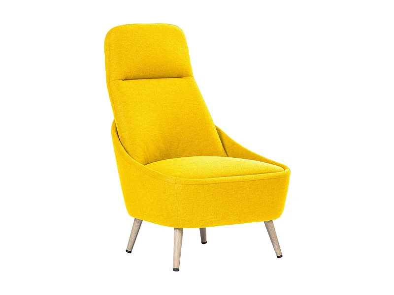 Chaise de bureau Dcelli, Chaise d'attente de bureau, Chaise d'attente ergonomique, 77x65h100 cm, Jaune