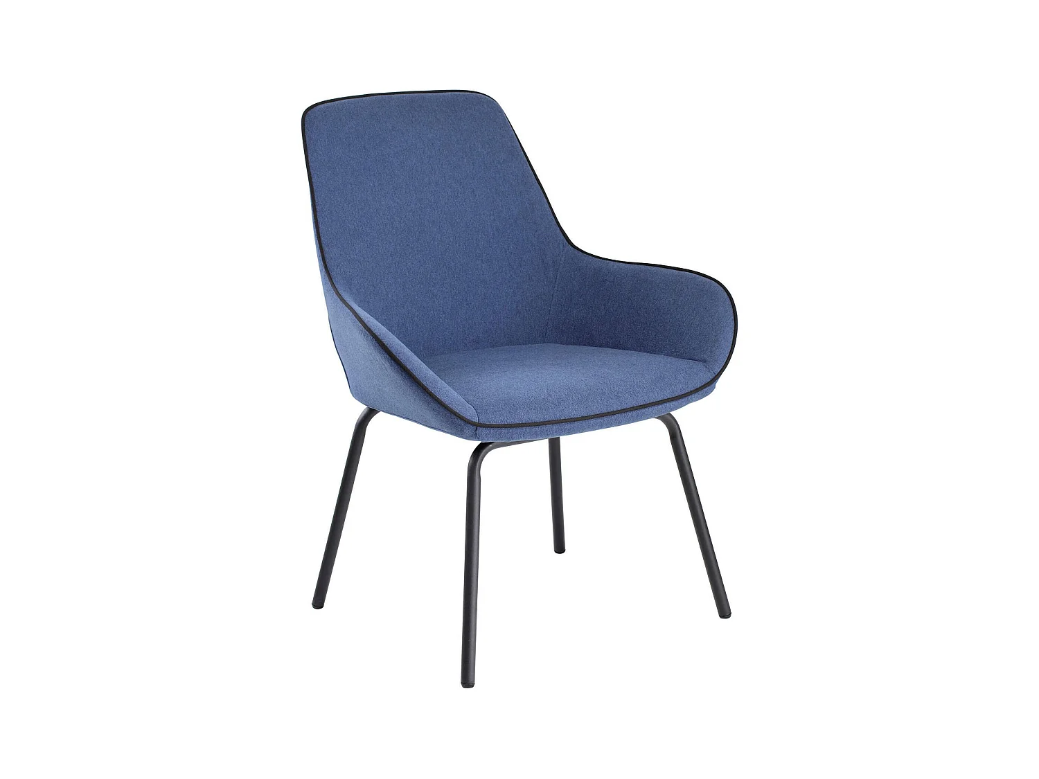 Chaise de bureau Dglionn, Chaises de salle d'attente de bureau, Chaise de salle d'attente ergonomique, 66x59h90 cm, Bleu