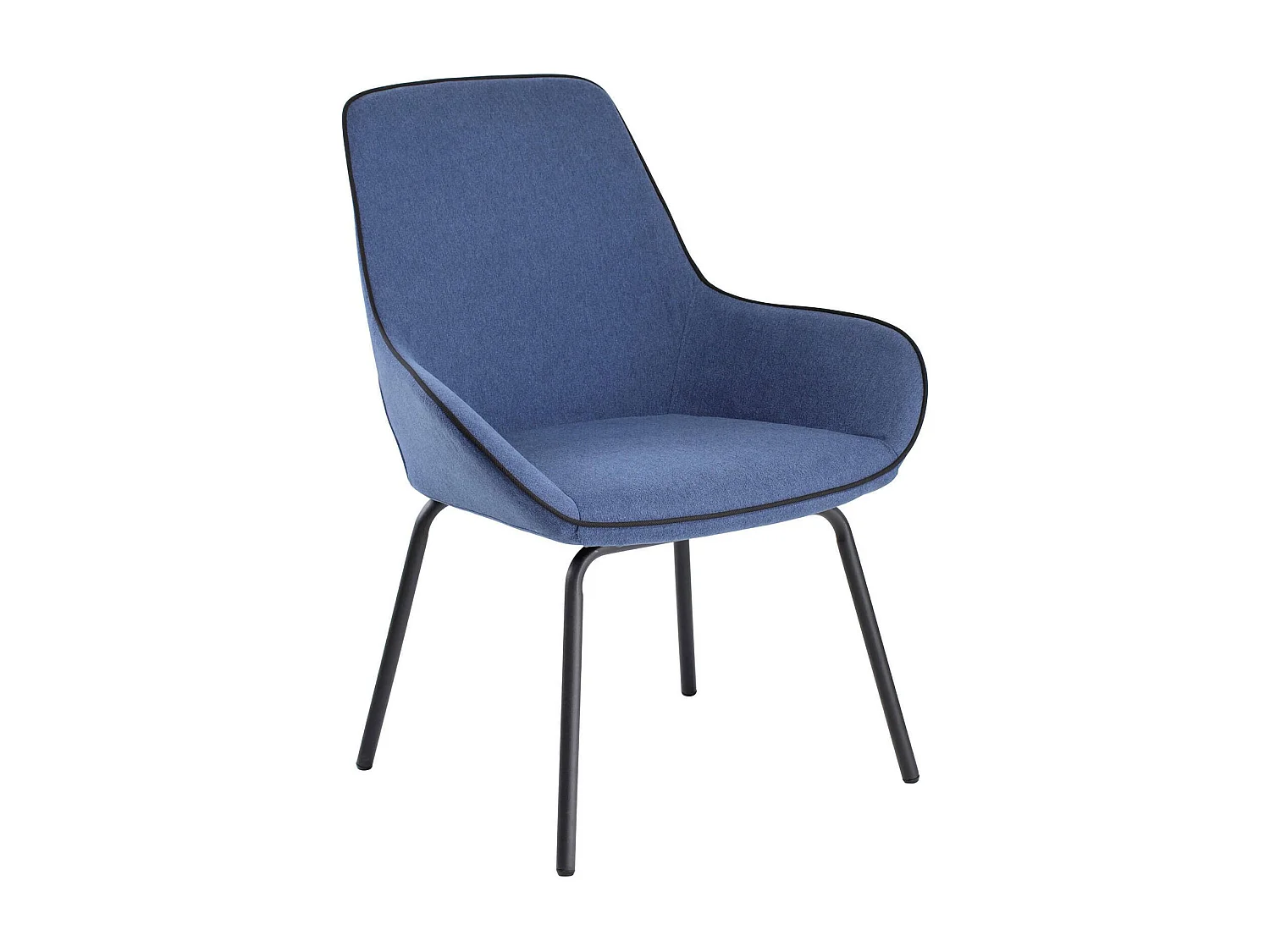 Bürostuhl Dglionn, Bürostühle für Wartezimmer, Ergonomischer Wartezimmerstuhl, 66x59h90 cm, Blau
