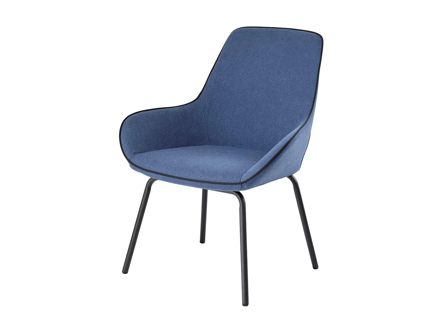 Bürostuhl Dglionn, Bürostühle für Wartezimmer, Ergonomischer Wartezimmerstuhl, 66x59h90 cm, Blau