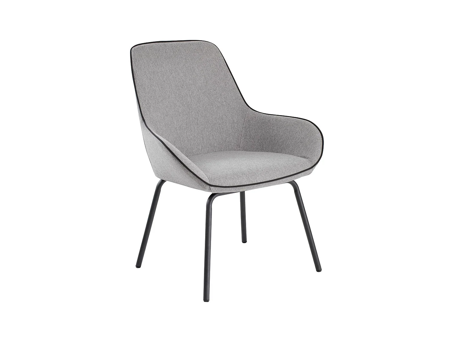 Chaise de bureau Dglionn, Chaises de salle d'attente de bureau, Chaise de salle d'attente ergonomique, 66x59h90 cm, Gris