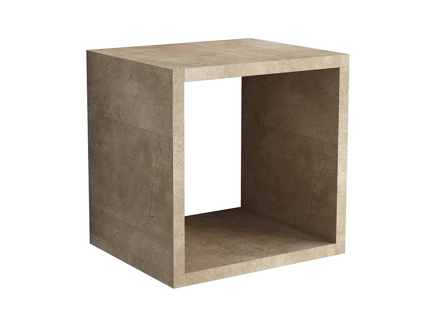Estante Dnadali, Estante de pared modular moderno, Cubo de almacenamiento modular, Estante de pared, 100% Made in Italy, 30x25h30 cm, Ã"xido