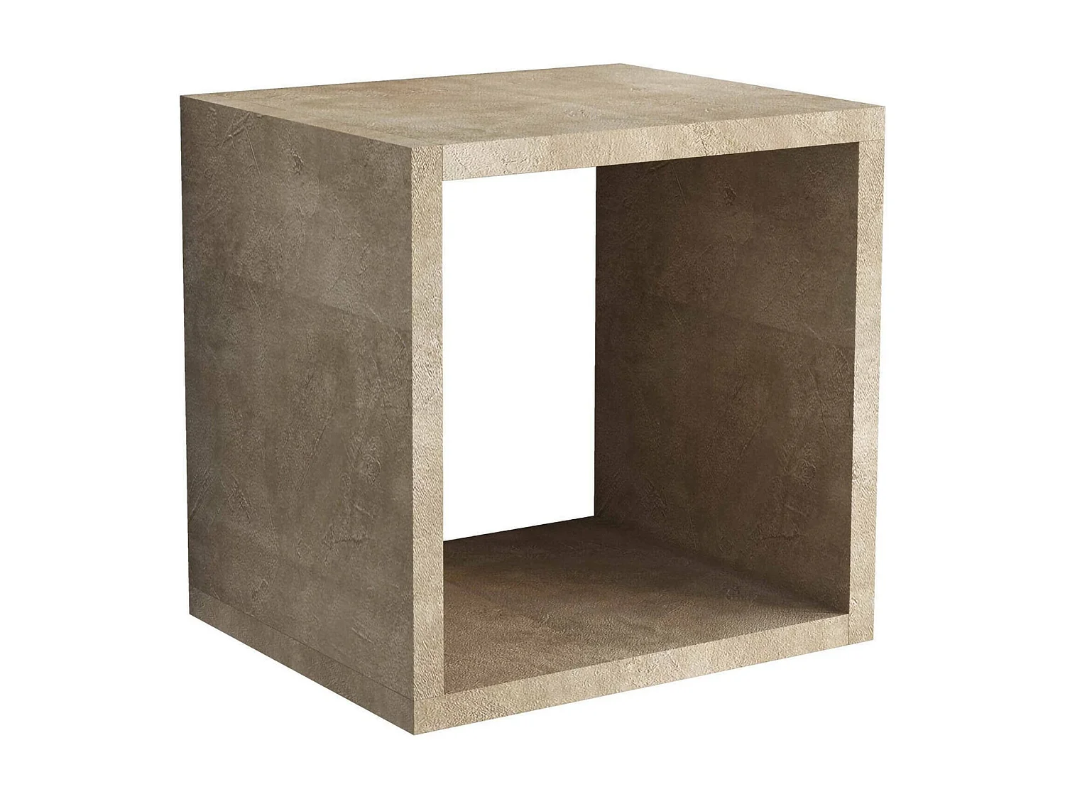Estante Dnadali, Estante de pared modular moderno, Cubo de almacenamiento modular, Estante de pared, 100% Made in Italy, 30x25h30 cm, Ã"xido