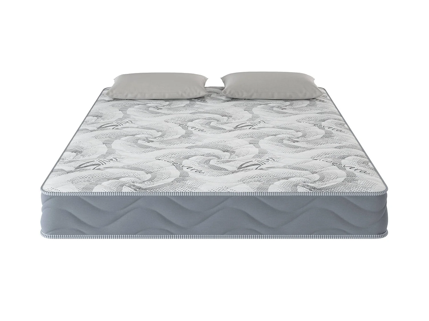 Dmora Materasso Matrimoniale Ersa 180x200x25h cm Bianco Grado Rigidità 7/10 Misura Rete Compatibile 180x200 cm, Maniglie Incluse Made in Italy