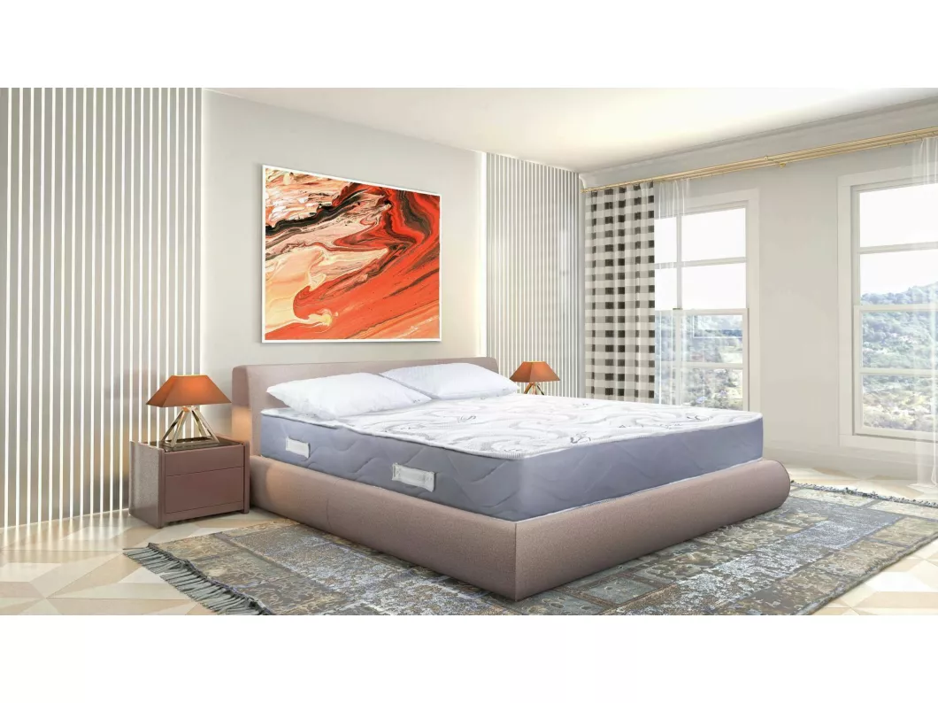 Kauf Unique Doppelmatratze Ersa, Memory Foam Trioform-Matratze, ergonomische Matratze, milbenhemmende und hypoallergene Matratze, 100 % Made in Italy, 160x200h25 cm