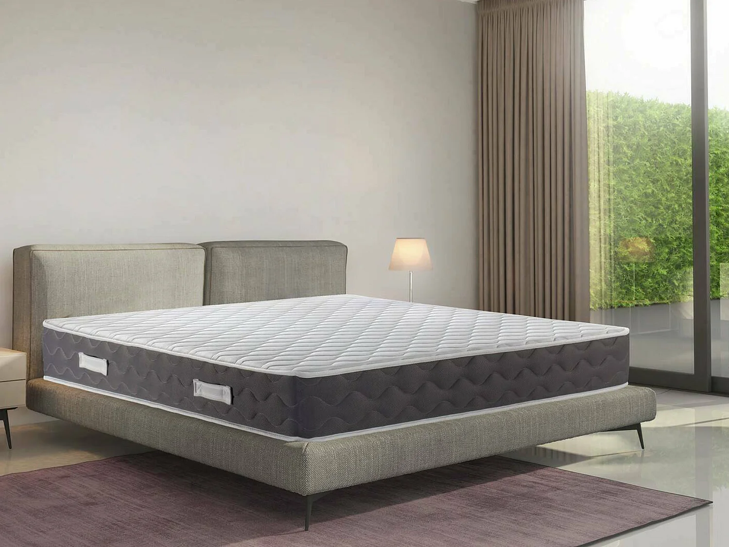 Dadam dubbele matras, Memory Foam matras, Ergonomische matras, Pocketveringmatras, 100% Made in Italy, 120x200xh28 cm