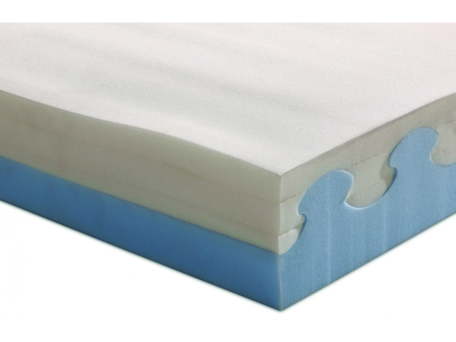 Colchão duplo Dmelos, colchão Memory Foam e Waterfoam, 100% Fabricado na Itália, Antiácaro e Hipoalergênico, 160x190h 22 cm