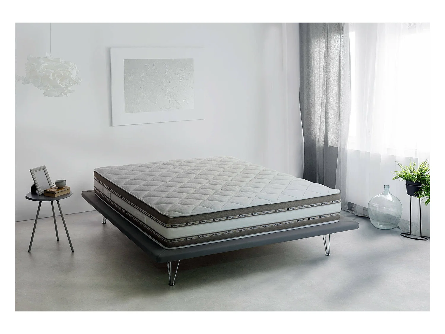 Einzelmatratze Dlea, Herausnehmbare Matratze aus Memory Foam und Gel Waterfoam, 100% Made in Italy, Anti-Milbe und hypoallergen, Cm 90x200 h27