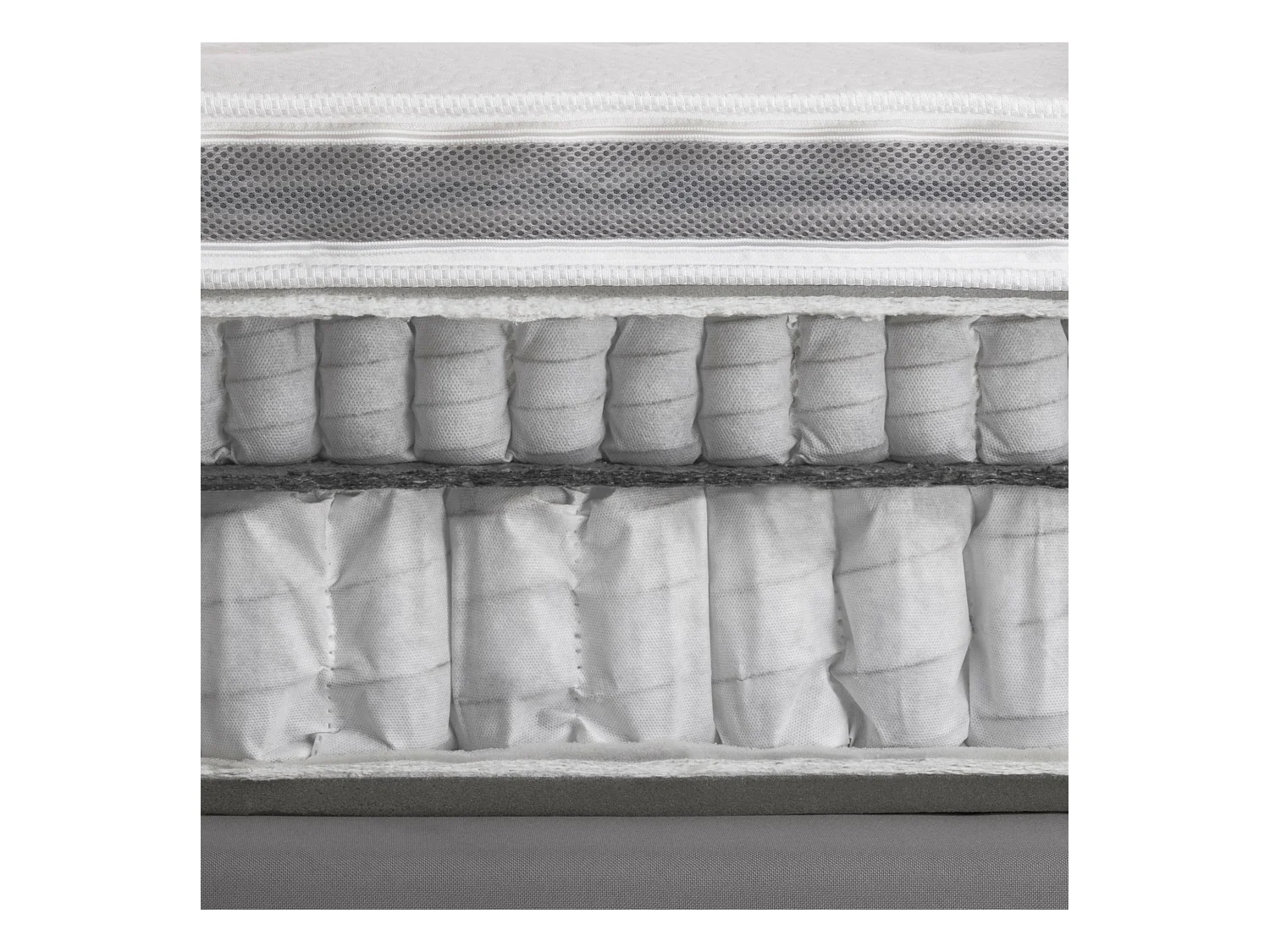 Colchão duplo Dgiudic, ortopédico em viscoelástica e micromolas ensacadas, 100% Fabricado na Itália, antiácaro e hipoalergênico, 120x190h37 cm