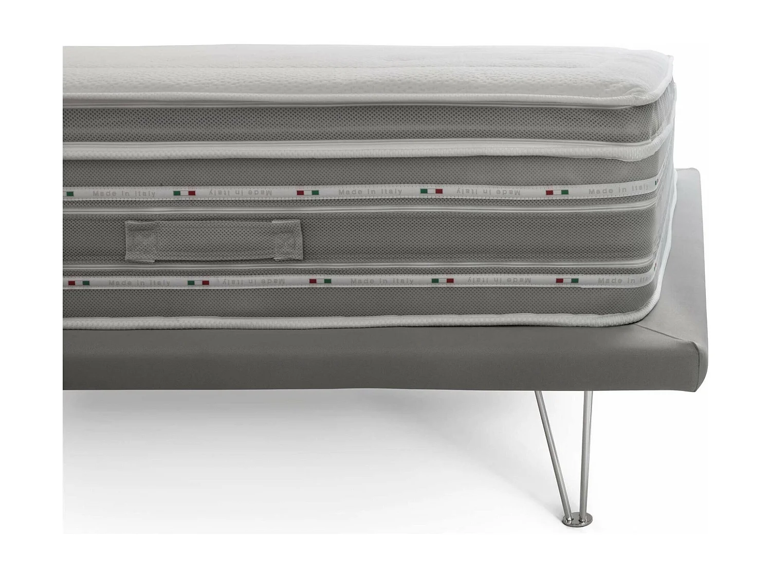 Matelas double Dme, orthopédique en mousse à mémoire de forme et microressorts ensachés, 100% Made in Italy, anti-acariens et hypoallergénique, 160x190h37 cm