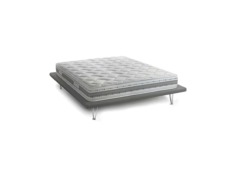 Matelas simple Dmercat, matelas déhoussable en mousse à mémoire de forme et Waterfoam, 100% Made in Italy, anti-acariens et hypoallergénique, 80x190h21 cm