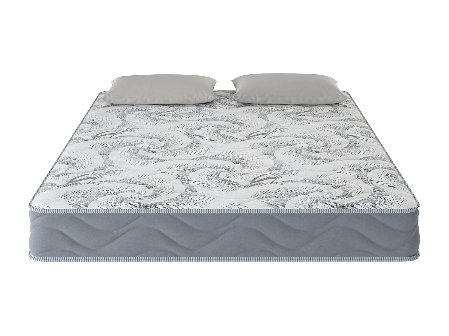 Dcortes dubbele matras, Trioform Memory Foam Matras, Ergonomische matras, Anti-mijt- en hypoallergene matras, 100% Made in Italy, 180x200xh25 cm