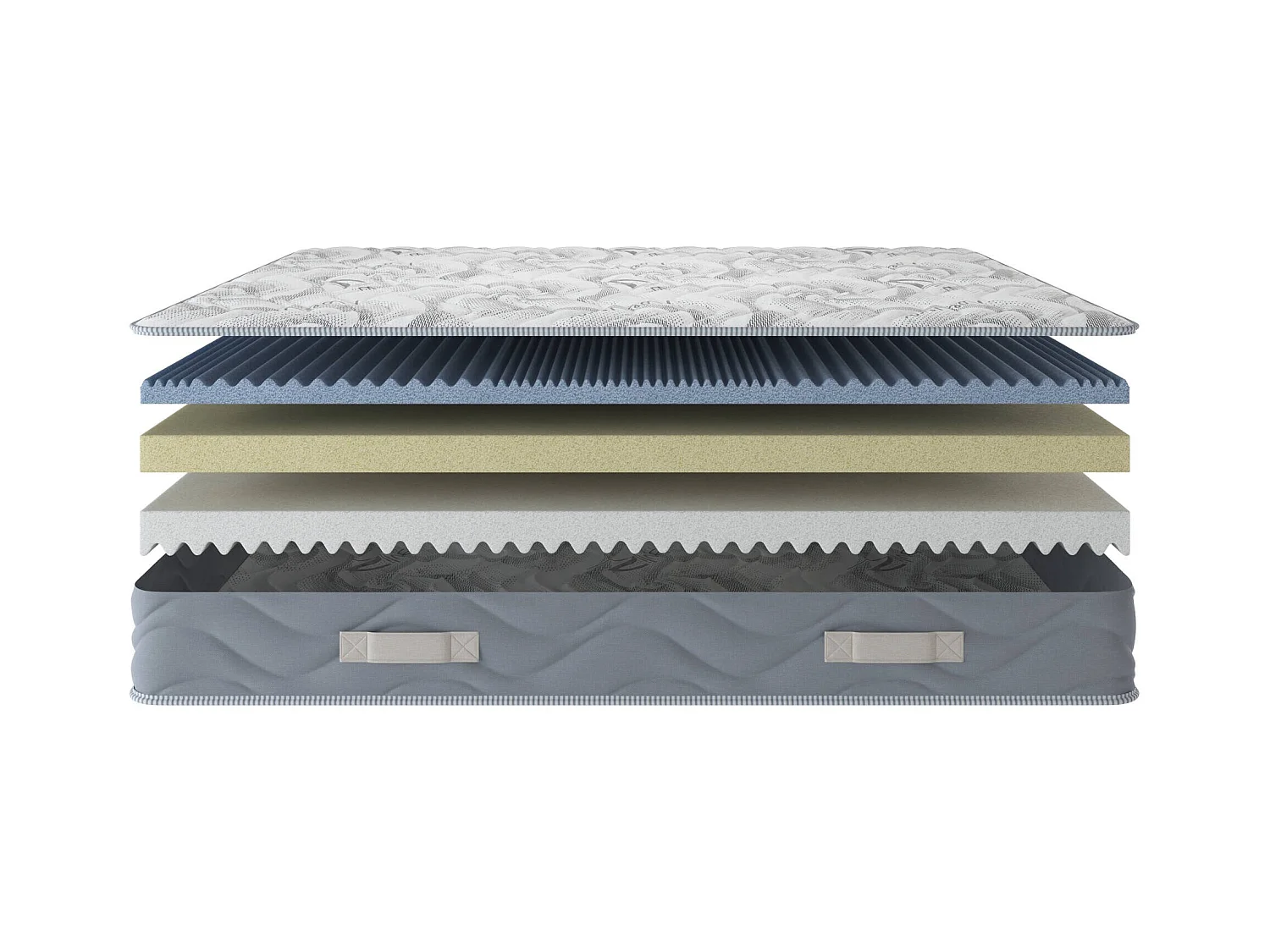 Matelas double Ersa, Matelas Trioform Memory Foam, Matelas ergonomique, Matelas anti-acariens et hypoallergénique, 100% Made in Italy, 140x200xh25 cm