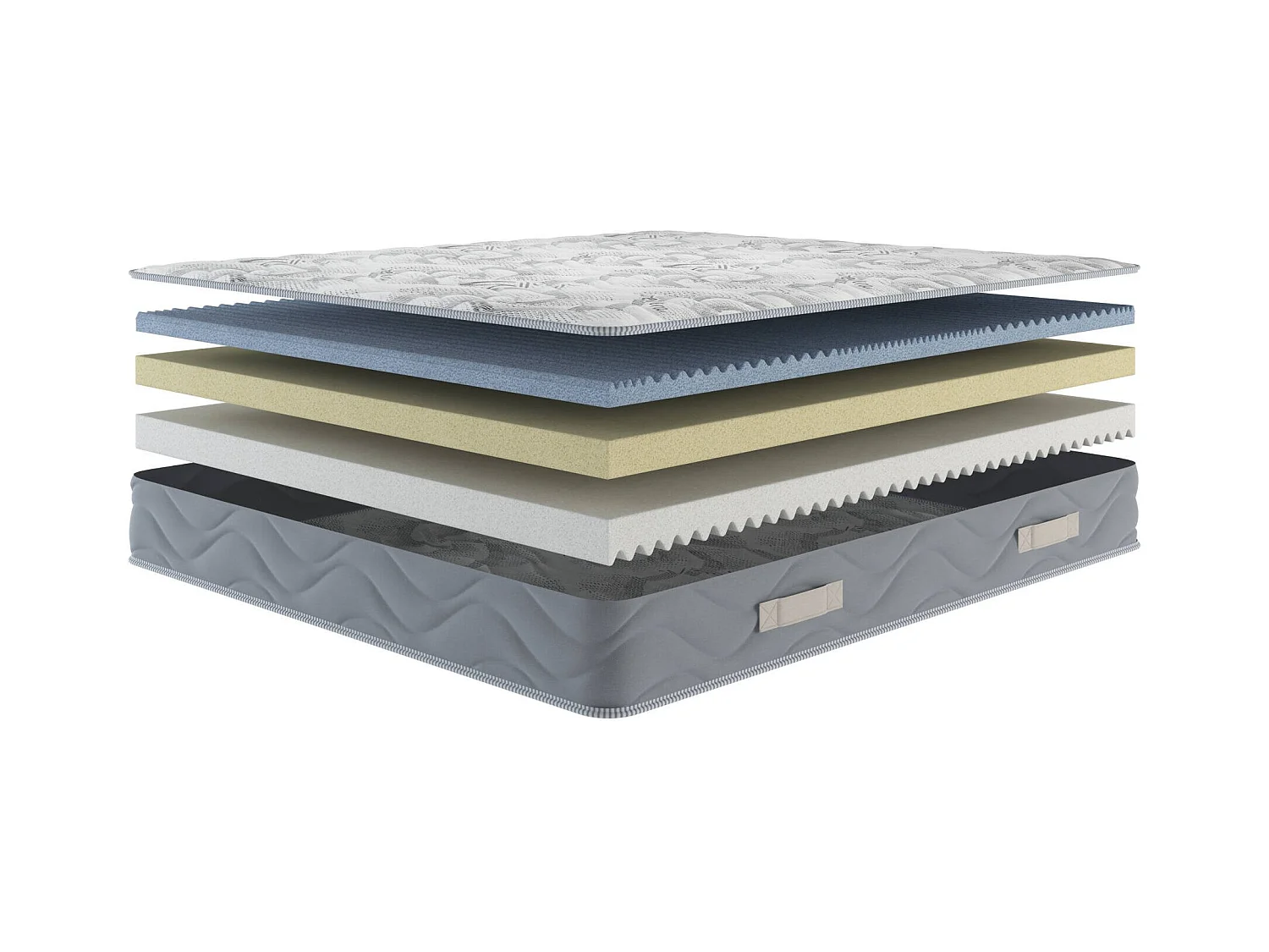 Matelas double Ersa, Matelas Trioform Memory Foam, Matelas ergonomique, Matelas anti-acariens et hypoallergénique, 100% Made in Italy, 140x200xh25 cm