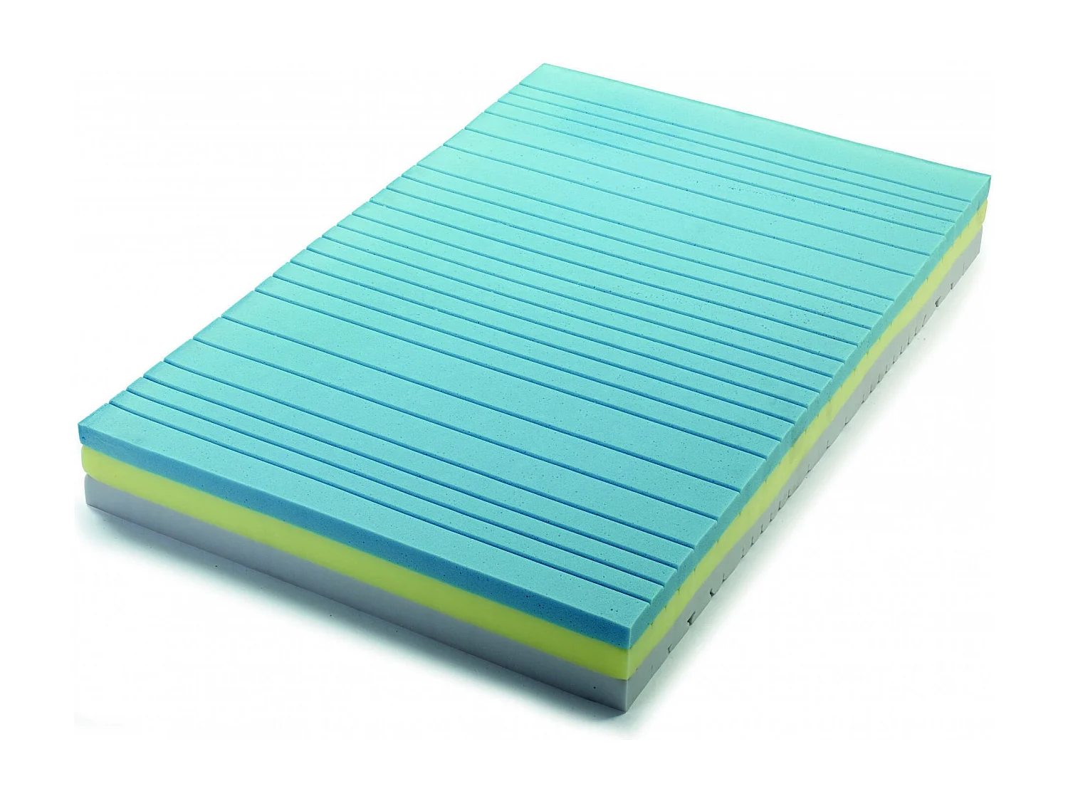 Doppelmatratze Dmorron, Herausnehmbare Matratze aus Memory Foam und Waterfoam, 100% Made in Italy, Anti-Milbe und hypoallergen, Cm 160x200h22