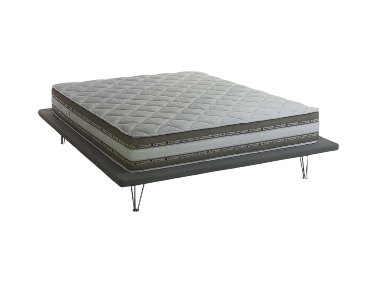Matelas simple Dmorell, matelas en mousse à mémoire de forme et gel avec 9 zones différenciées, 100% Made in Italy, anti-acariens et hypoallergénique, 90x190h27 cm