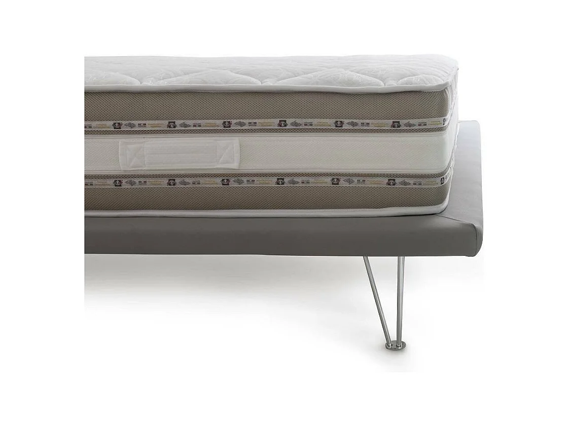 Matelas simple Dmorell, matelas en mousse à mémoire de forme et gel avec 9 zones différenciées, 100% Made in Italy, anti-acariens et hypoallergénique, 90x190h27 cm