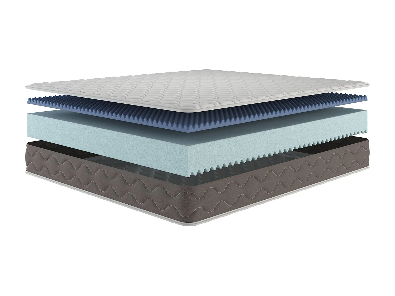 Matelas Dmauriz queen size, Matelas Memory Foam, Matelas ergonomique, Matelas anti-acariens et hypoallergénique, 100% Made in Italy, 120x200xh21 cm
