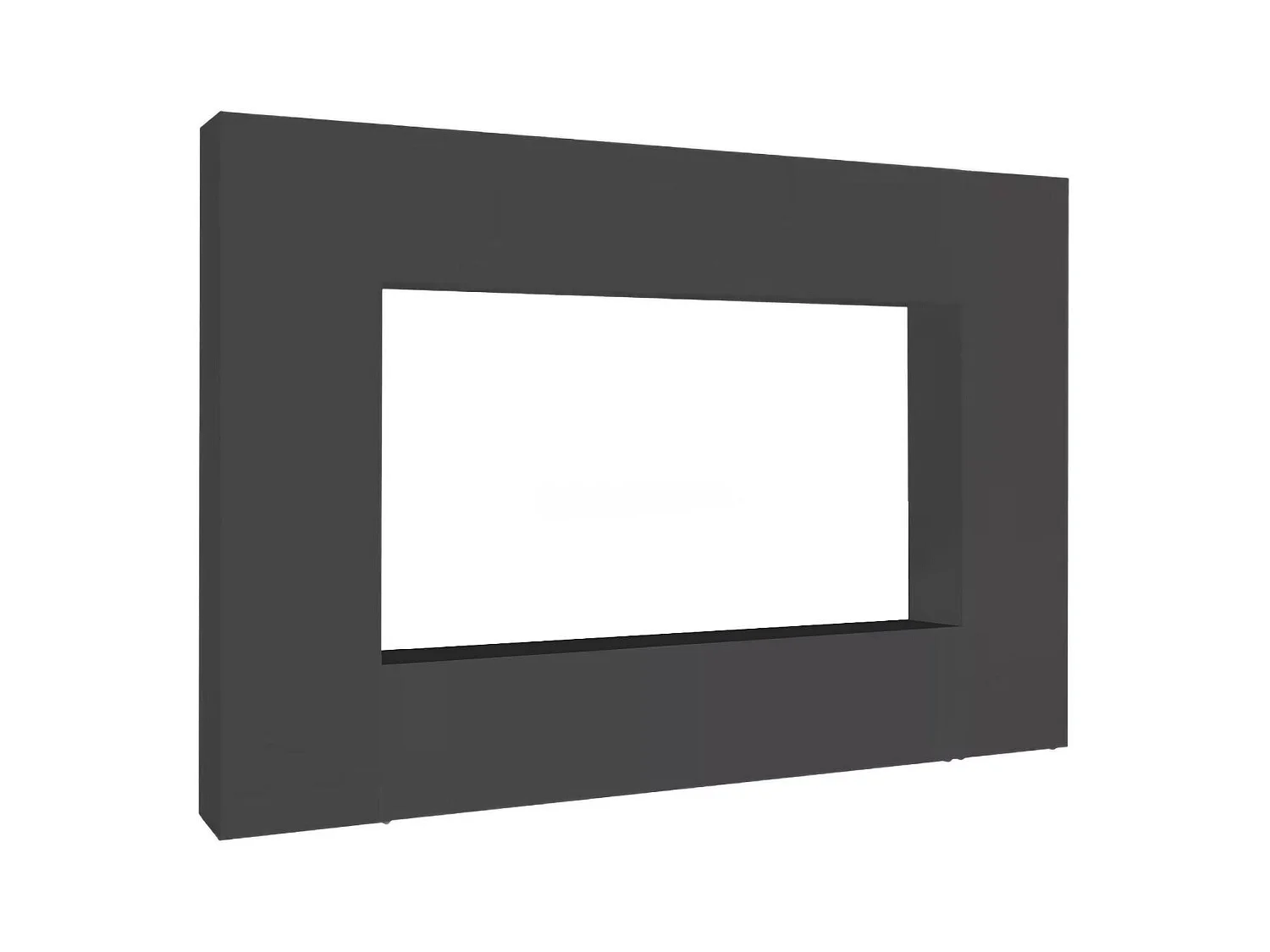 Élément mural Dgirm, meuble TV 4 portes, meuble de salon polyvalent, 100% Made in Italy, 260x30h180 cm, Anthracite
