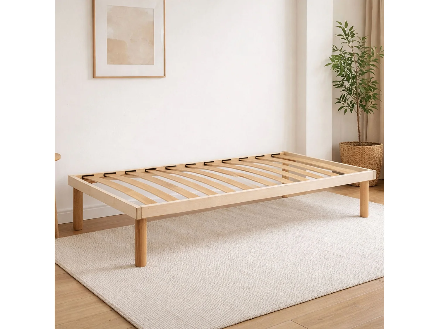 Sommier double Dgrav, Sommier orthopédique à lattes en bois, 100% Made in Italy, 160x190h 31 cm