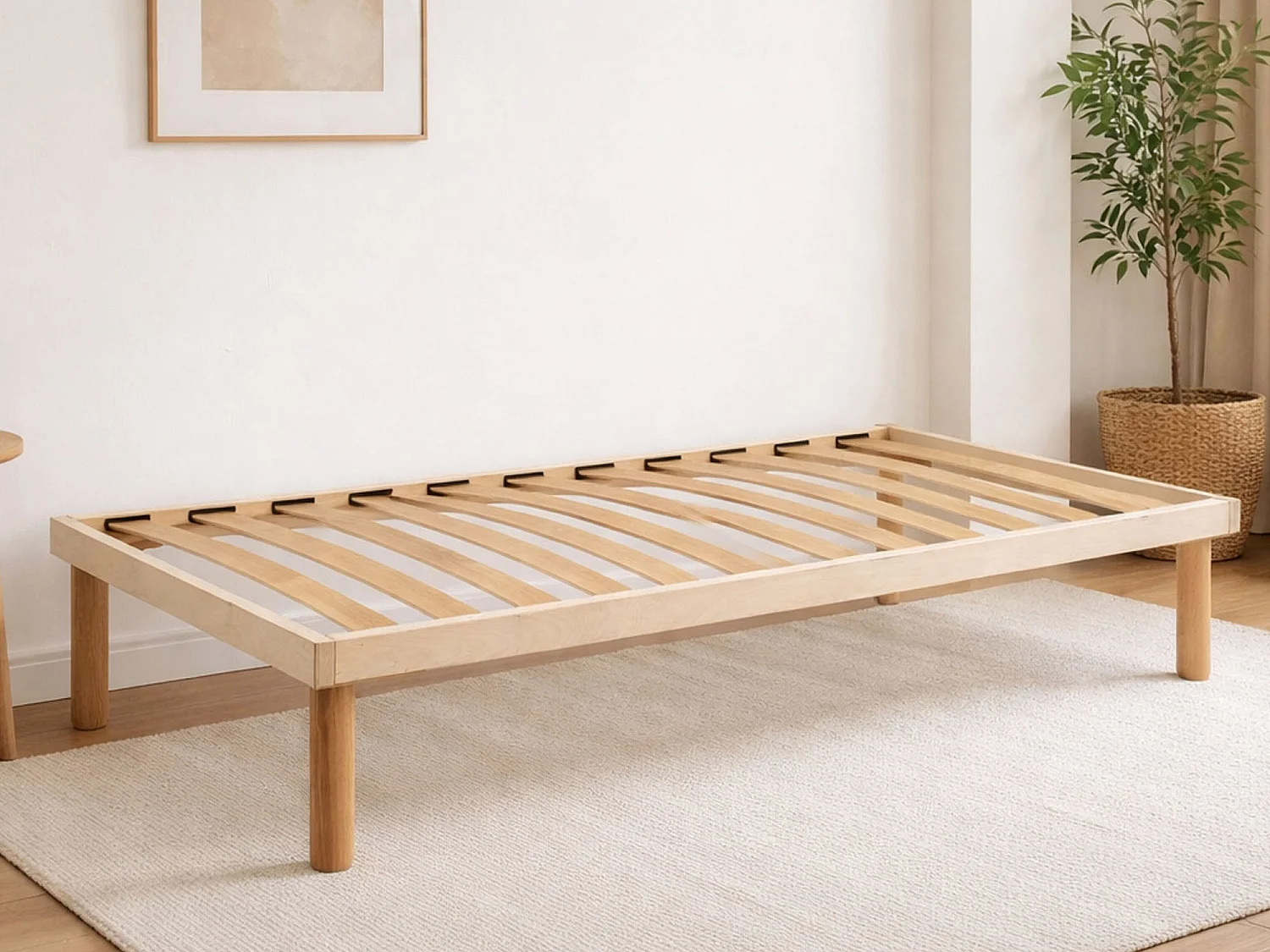 Sommier double Dgrav, Sommier orthopédique à lattes en bois, 100% Made in Italy, 160x190h 31 cm