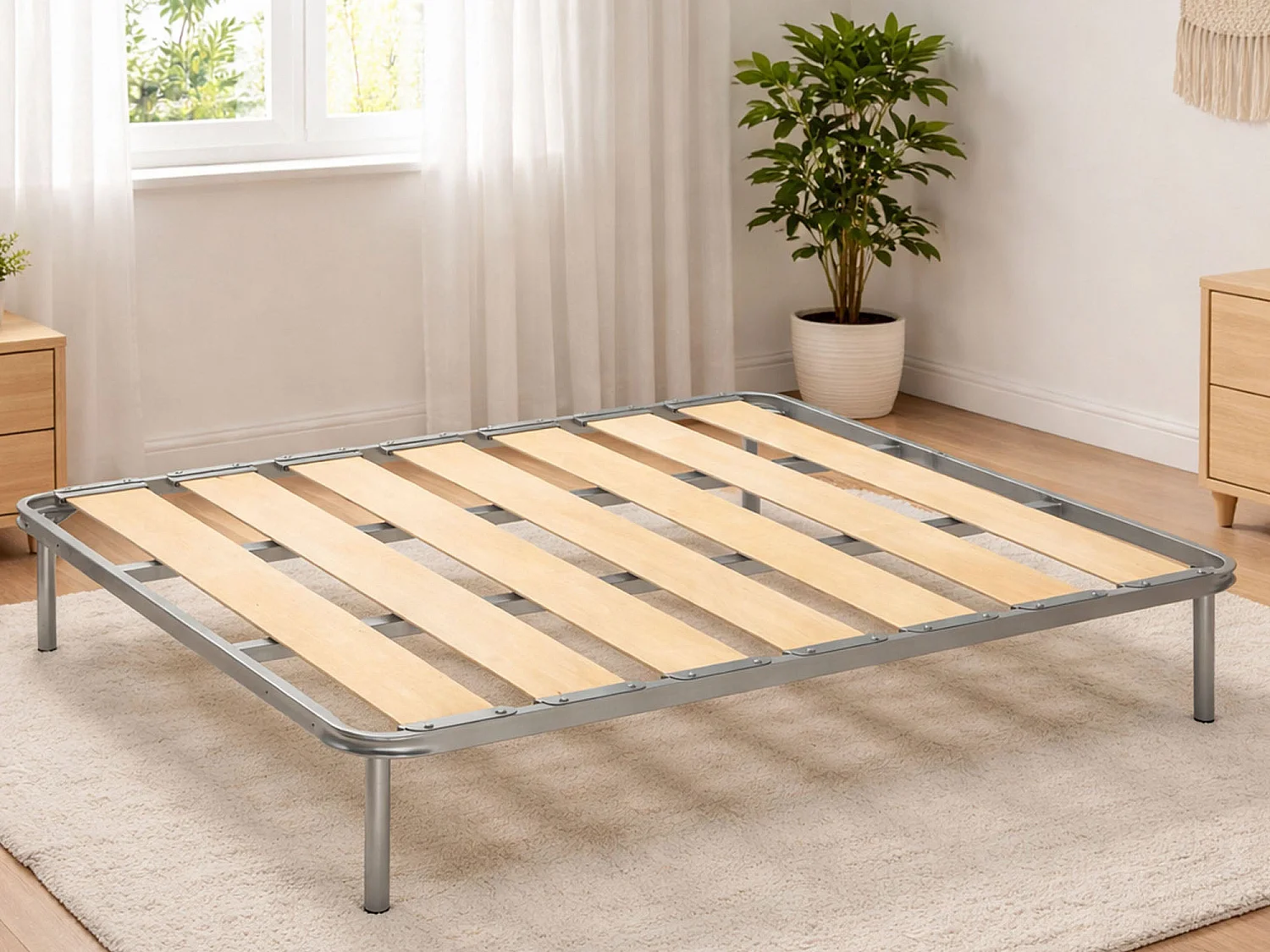 Sommier double Dgregor, sommier orthopédique à lattes larges, 100% Made in Italy, 120x190h 31 cm