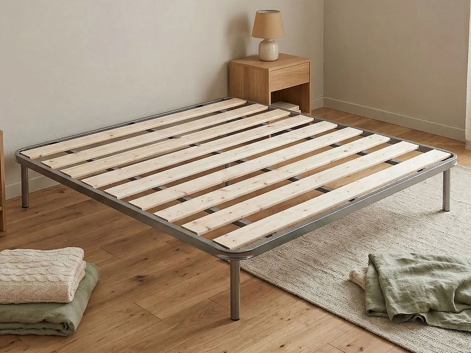 Sommier double Dgriec, Sommier orthopédique à lattes rabotées, 100% Made in Italy, 160x190h 31 cm