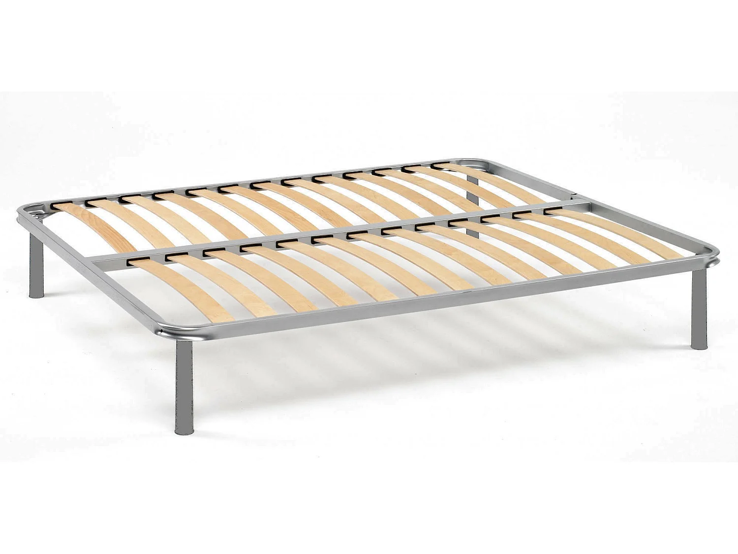 Estrado de cama de casal Dabati, estrado de ripas ortopédico, 100% Fabricado na Itália, 120x190h31 cm