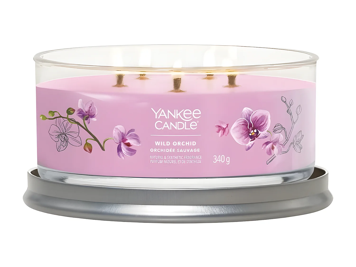 Bougie signature Orchidée sauvage 5 mèches