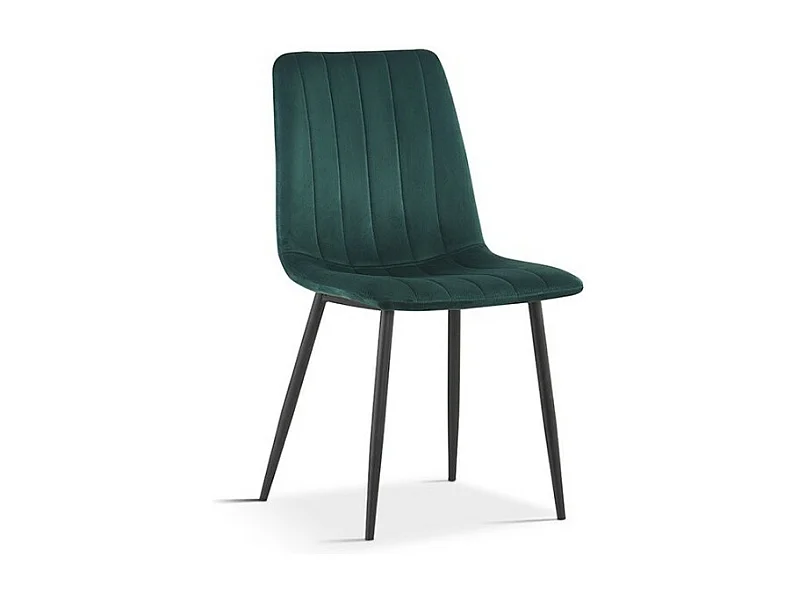Silla BRUCE Terciopelo Verde, dimensiones: H86 x L45 x P55 cm, ideal para un comedor moderno y de diseño.