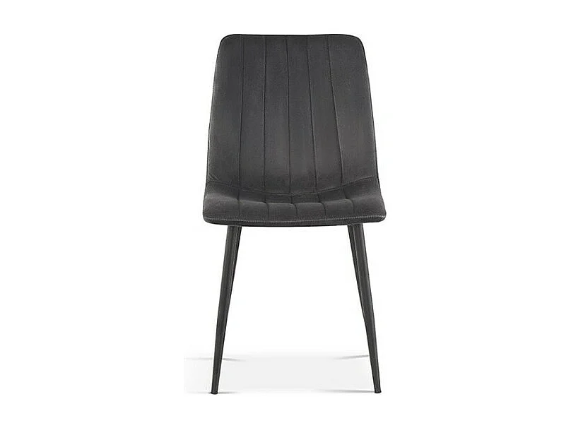 Cadeira BRUCE Veludo Cinza, dimensões: H86 x L45 x P55 cm, ideal para uma sala de jantar design e moderna.