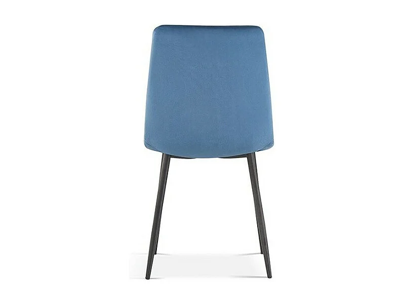 Stoel BRUCE Fluweel Blauw, afmetingen: H86 x B45 x D55 cm, ideaal voor een moderne en design eetkamer.