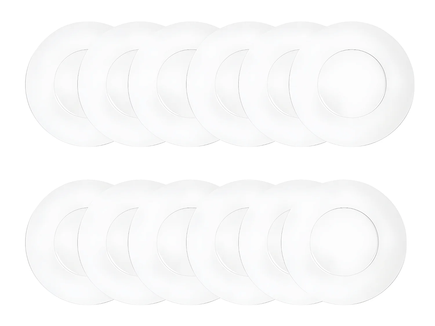 Service d'assiettes Zen 12 pièces