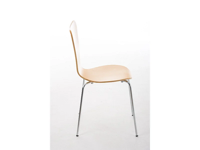 Lot de 2 chaises de séjour bureau en bois et métal CDS10008