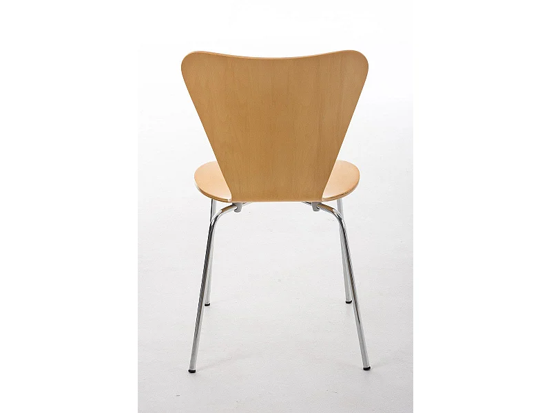 Lot de 2 chaises de séjour bureau en bois et métal CDS10008