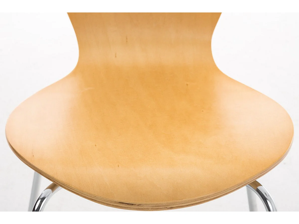 Lot de 2 chaises de séjour bureau en bois et métal CDS10008