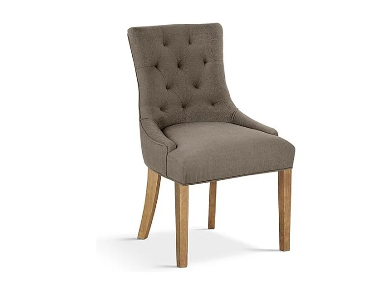 Stuhl ROYA Stoff Taupe, Maße H93 x B56 x T60 cm, ideal für Ihre Küche oder Ihr Esszimmer.
