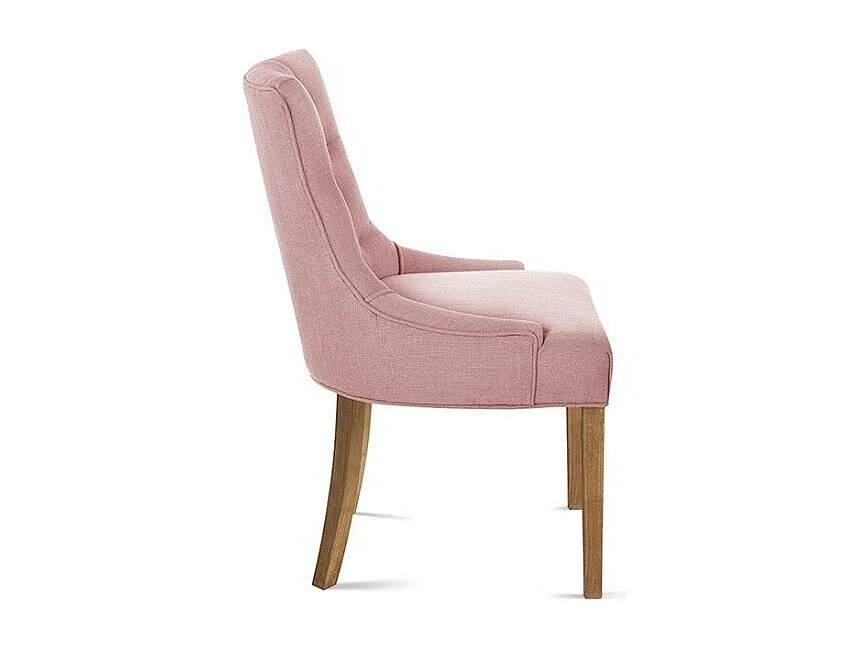 Chaise ROYA Tissu rose, dimension H93 x L56 x P60, idéal pour votre cuisine ou salle à manger
