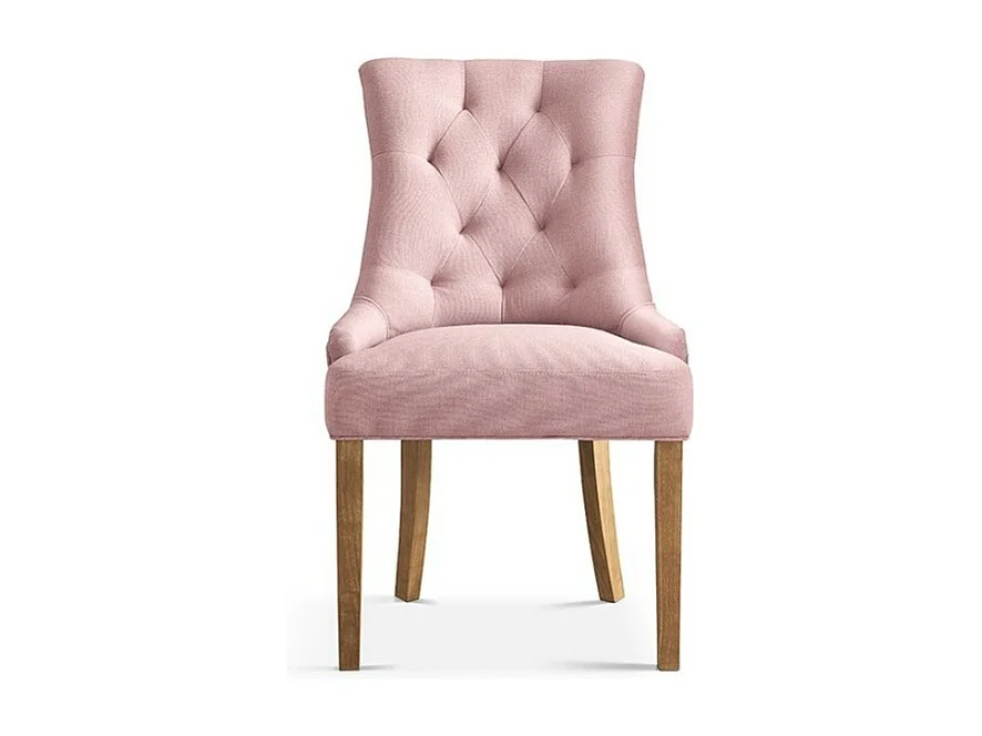 Chaise ROYA Tissu rose, dimension H93 x L56 x P60, idéal pour votre cuisine ou salle à manger