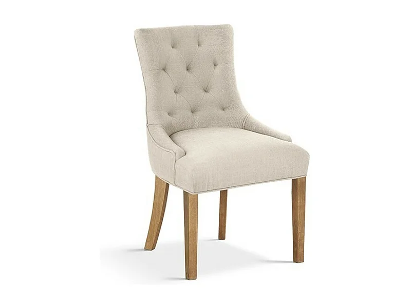 Stoel ROYA Stof Zandkleurig, afmetingen H93 x B56 x D60, ideaal voor uw keuken of eetkamer.